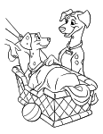 102 Dalmatians coloring page