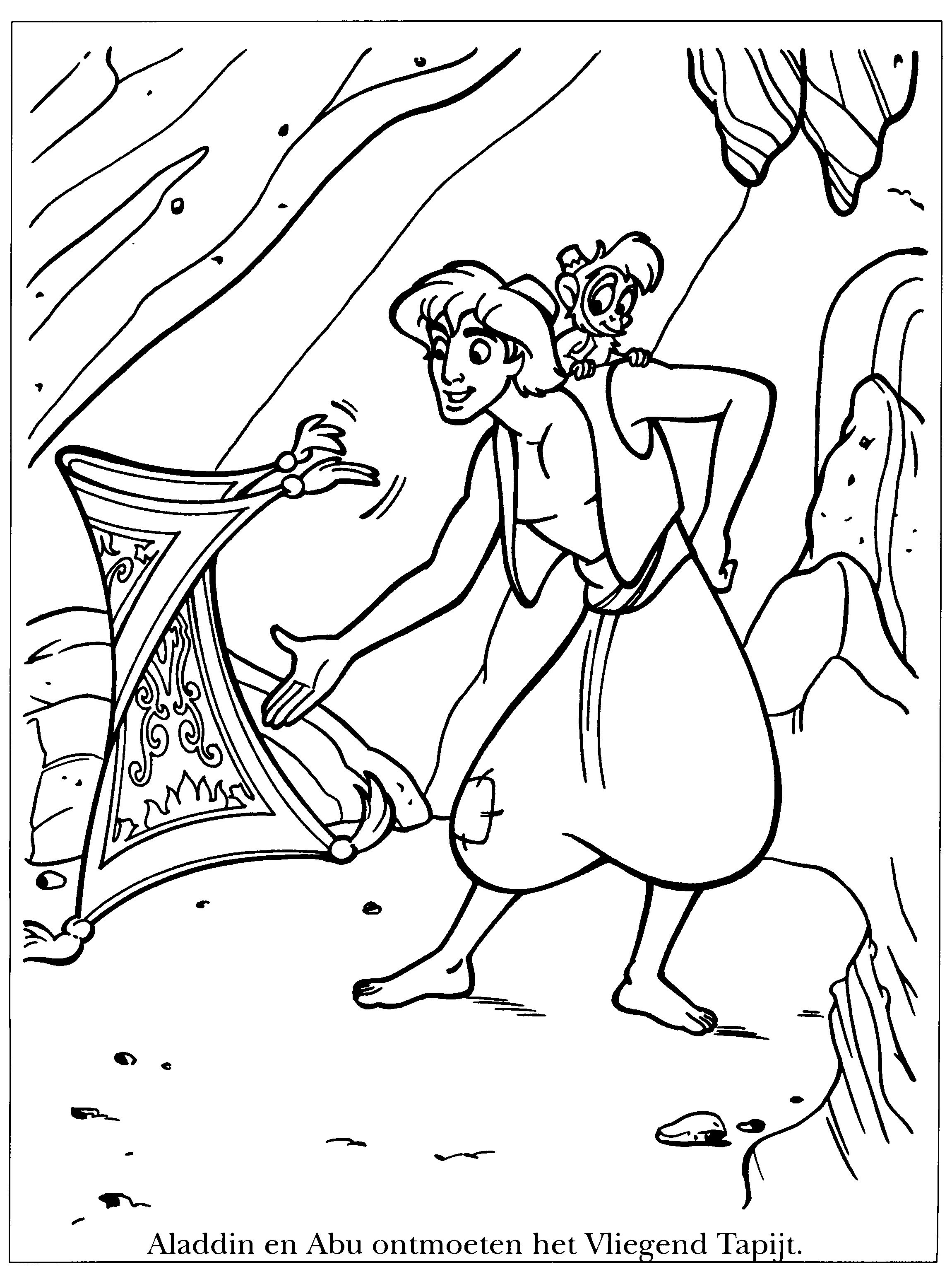 Aladdin 2 coloring page