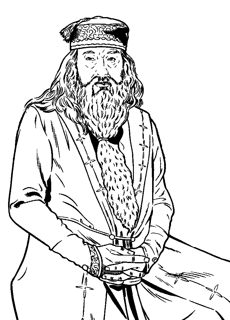 Albus Dumbledore coloring page