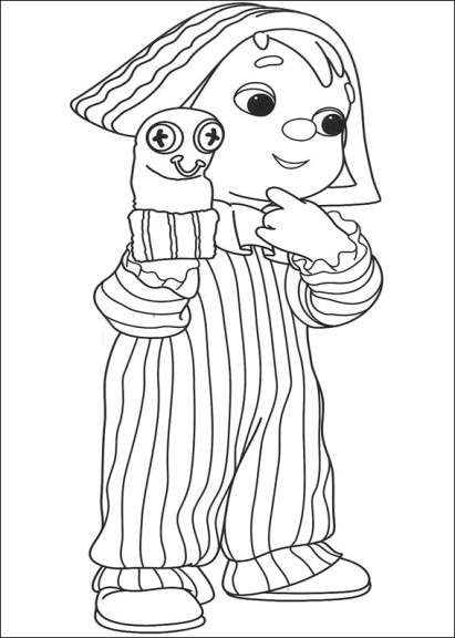 Coloriage Andy Pandy