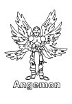 Angemon Digimon coloring page