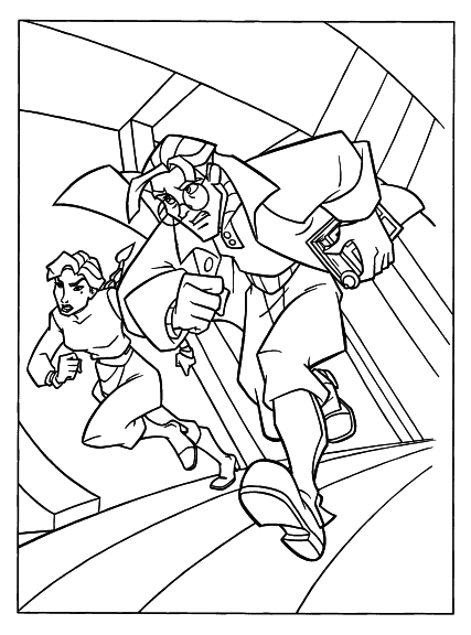 Atlantis coloring page 2