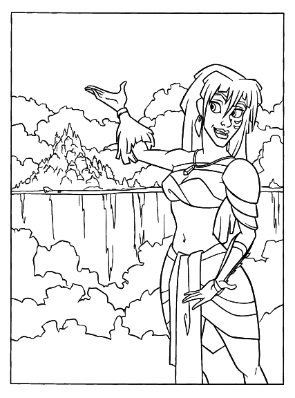 Atlantis Kida coloring page