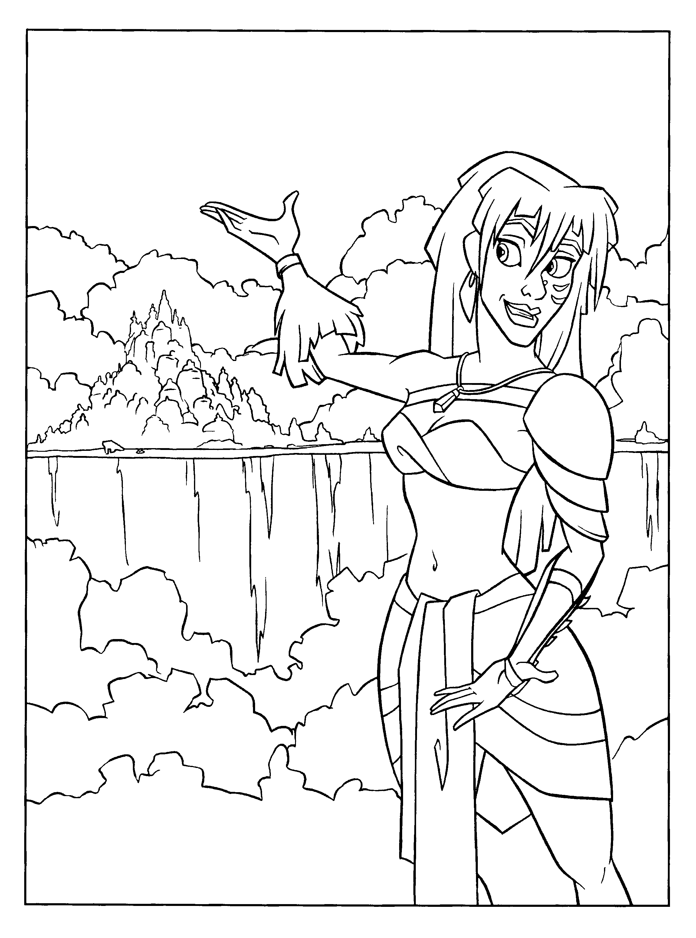 Atlantis Kida coloring page