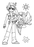 Disegno di Bakugan Dan da colorare