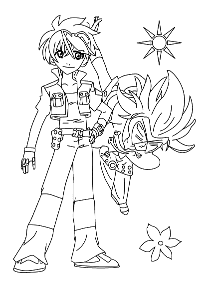 Bakugan Dan coloring page