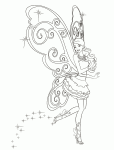 Barbie Fairy coloring page