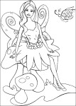 Butterfly Barbie coloring page