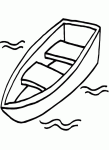 Boat coloring page