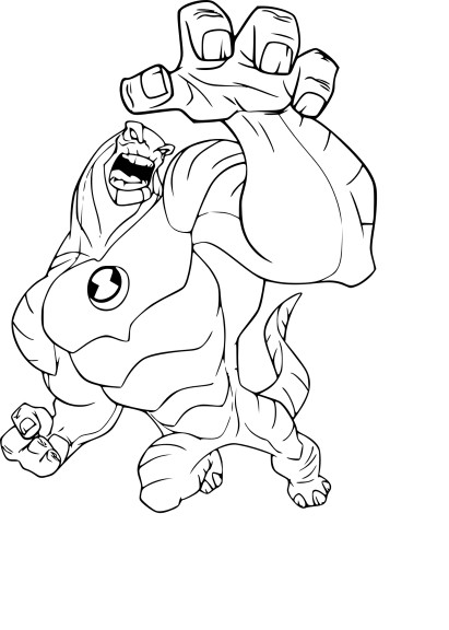 Ben 10 Omniverse coloring page