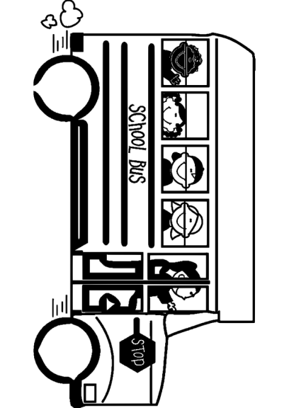 School Bus coloring page