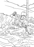 Canoe Kayak coloring page