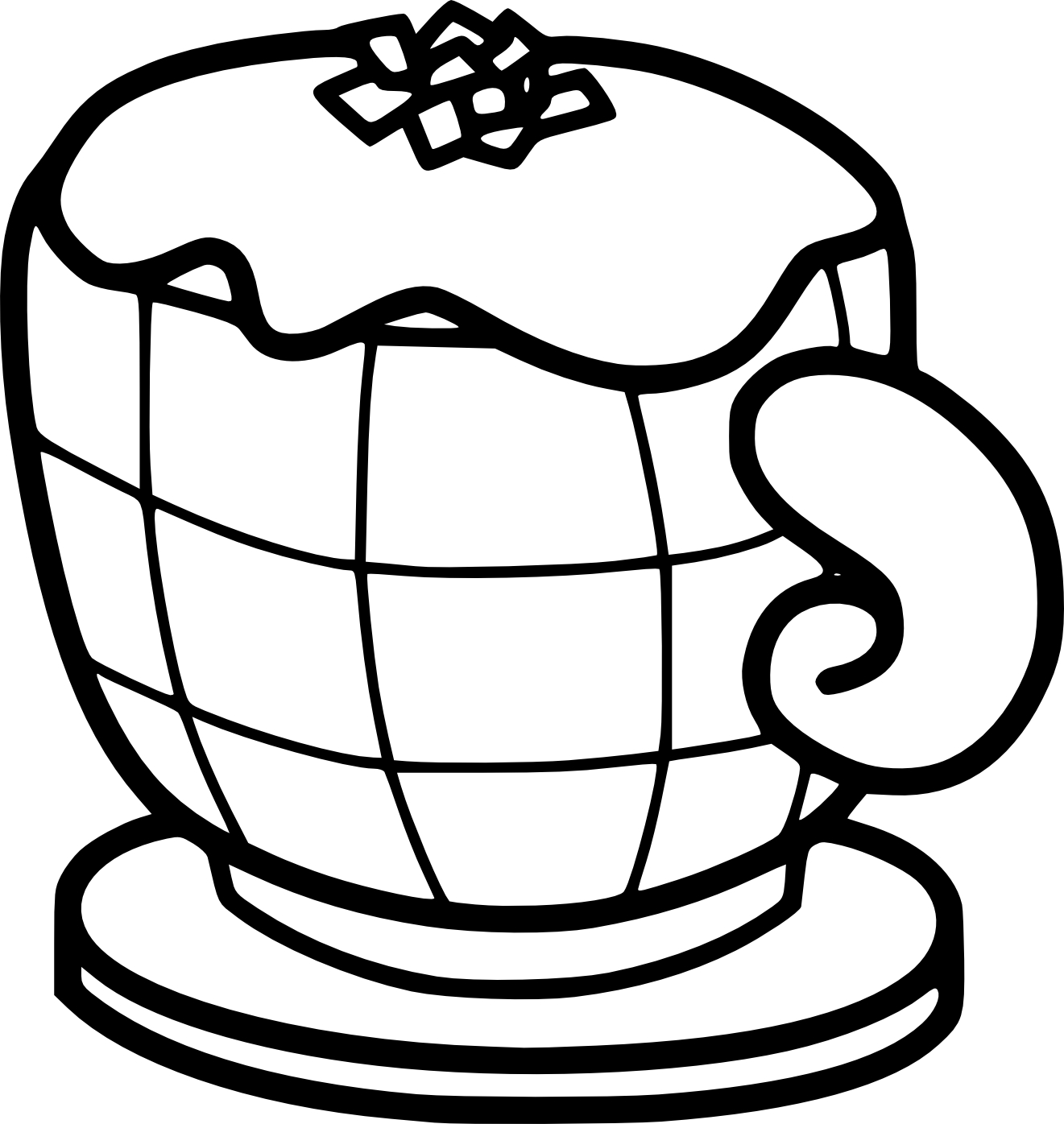 Cappuccino coloring page