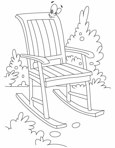 Chair coloring page