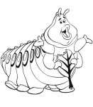 Disegno di Gambe Caterpillar 1001 da colorare