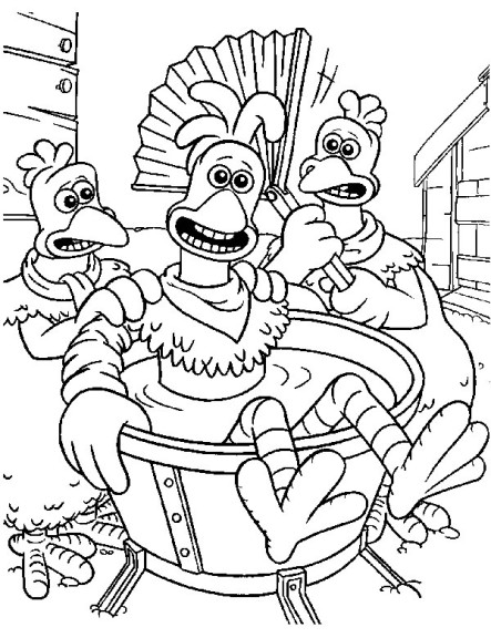 Coloriage Chicken Run