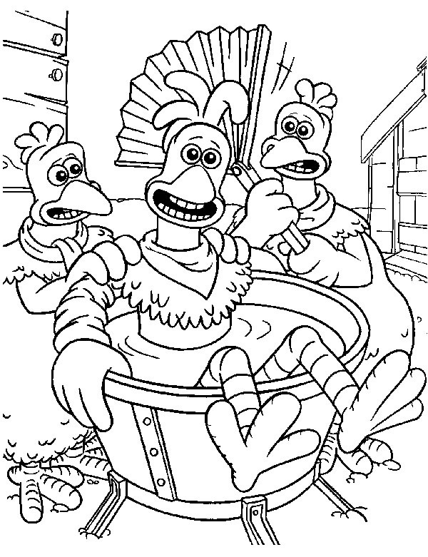 Chicken Run coloring page