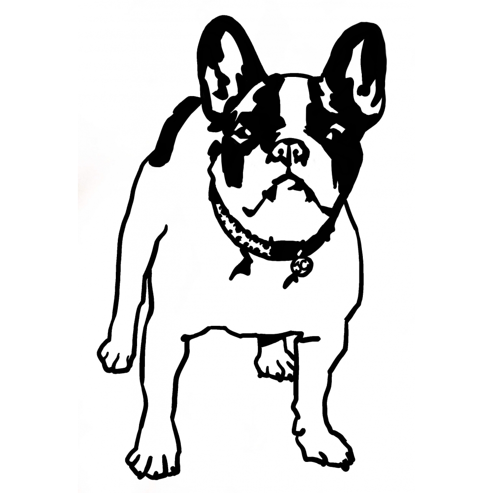 Disegno di Cane Bulldog da colorare