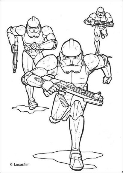 Coloriage Clone Star Wars