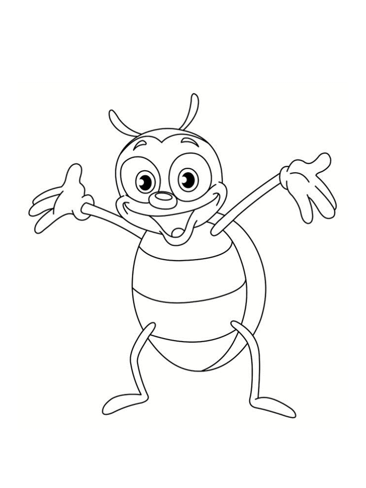 Funny Ladybug coloring page
