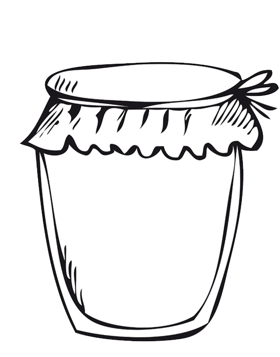 Jam coloring page