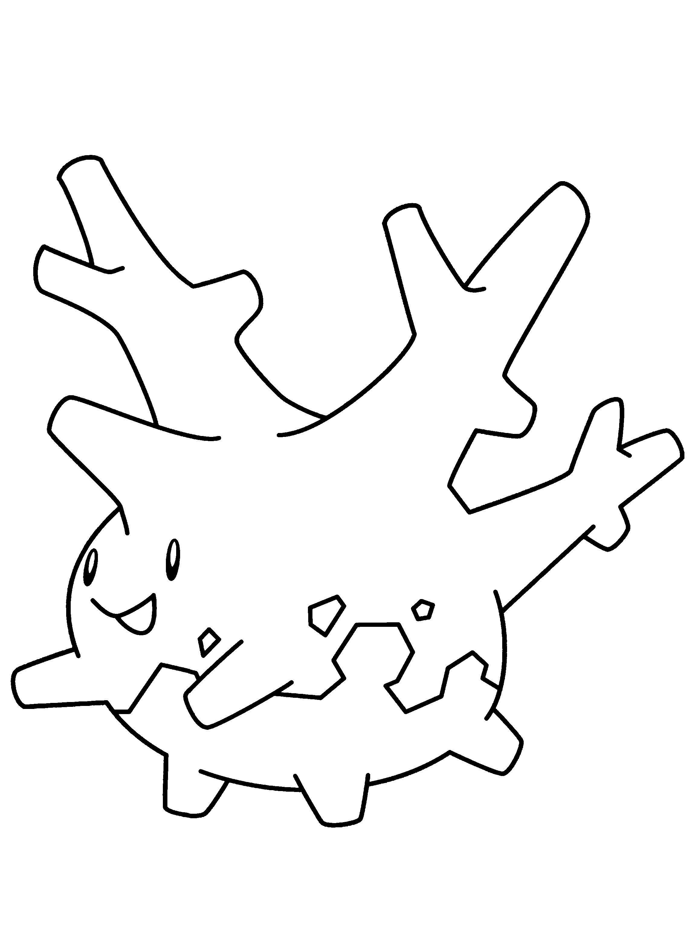 Pokemon Corsola coloring page