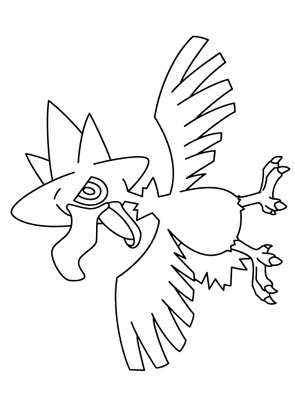 Pokemon Cornebra coloring page