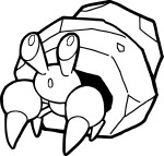 Dwebble Pokemon coloring page