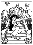 Jasmine Aladdin coloring page