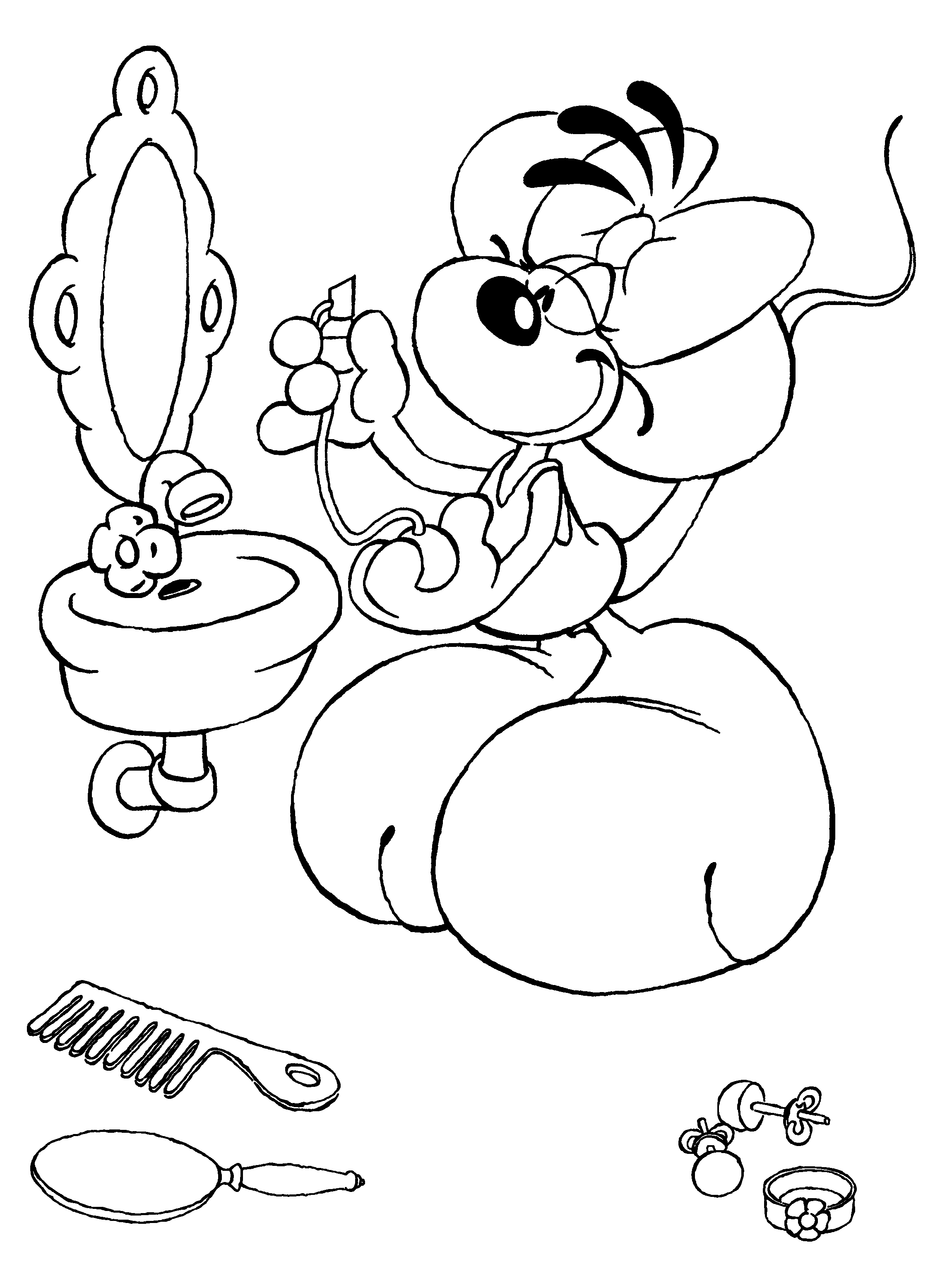 Diddl coloring page