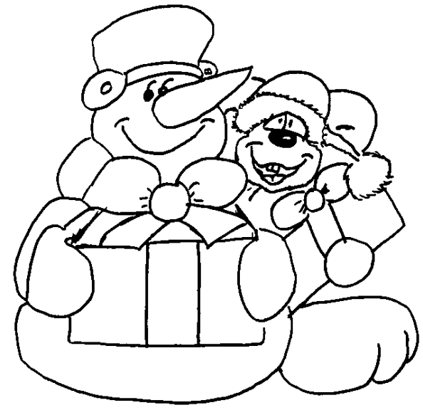 Diddl Christmas coloring page