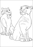 Diego And Shira Ice Age coloring page