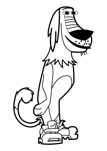 Coloriage Dukey Johnny Test
