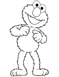 Coloriage Elmo