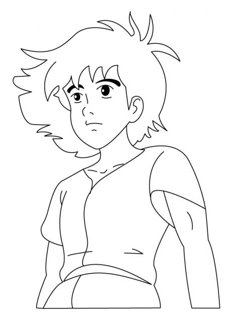 Esteban From The Mysterious Cities Of Gold coloring page