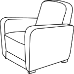 Chair coloring page 2