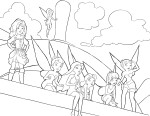 Tinkerbell And The Pirates coloring page