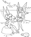 Tinkerbell And Roselia coloring page