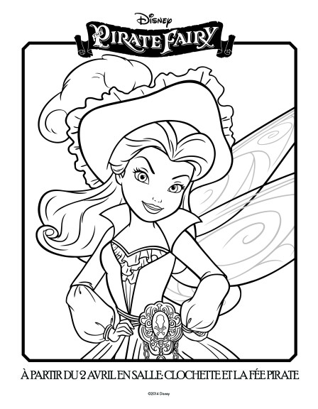 Coloriage fée pirate Ondine