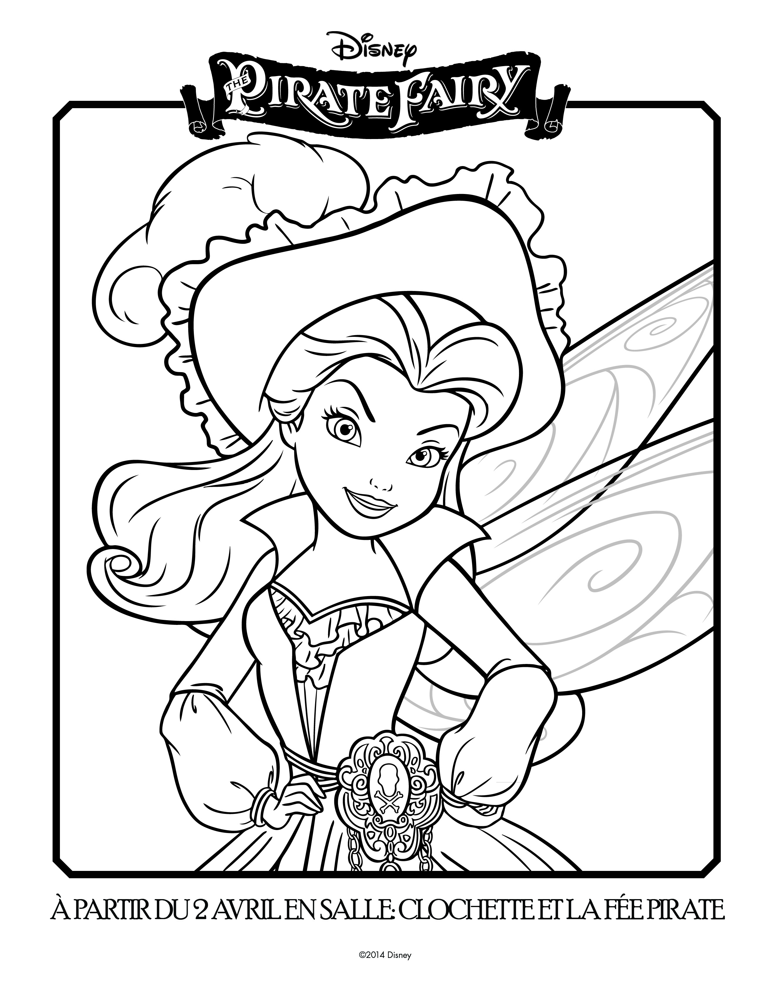 Coloriage fée pirate Ondine