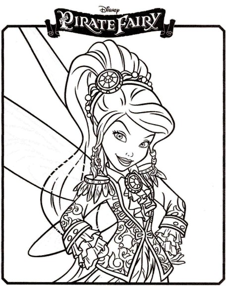 Coloriage fée pirate Vidia à imprimer