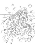 Mermaid Girl coloring page