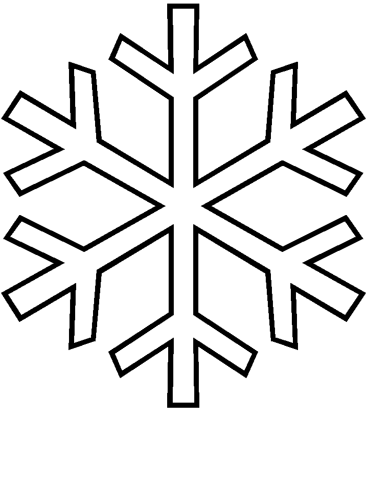 Snowflake coloring page