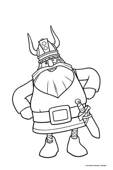 Halvar Vic The Viking coloring page