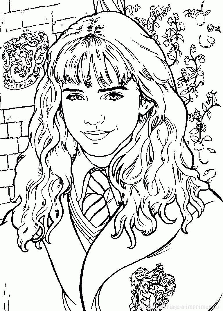 Hermione Granger coloring page