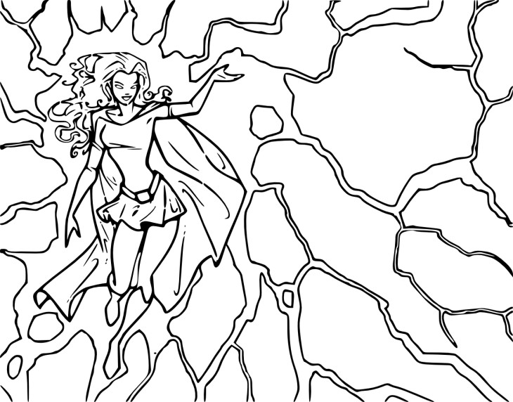 Coloriage heroine tornade