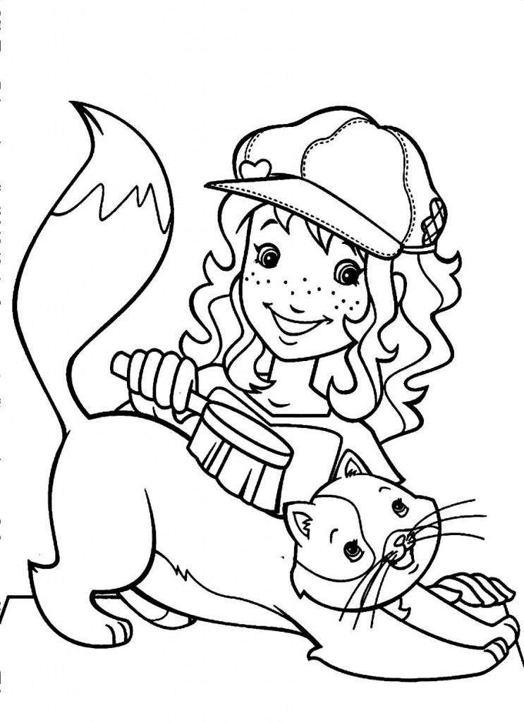 Holly Hobbie coloring page