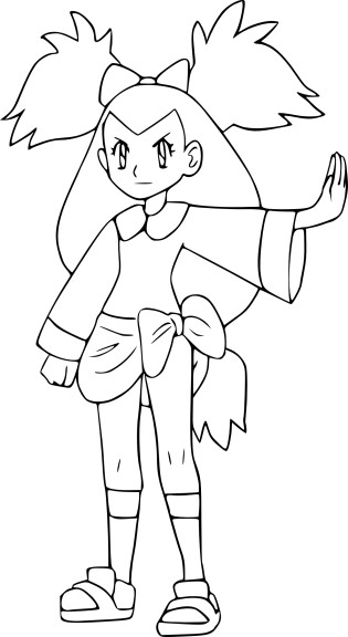 Iris Pokemon coloring page