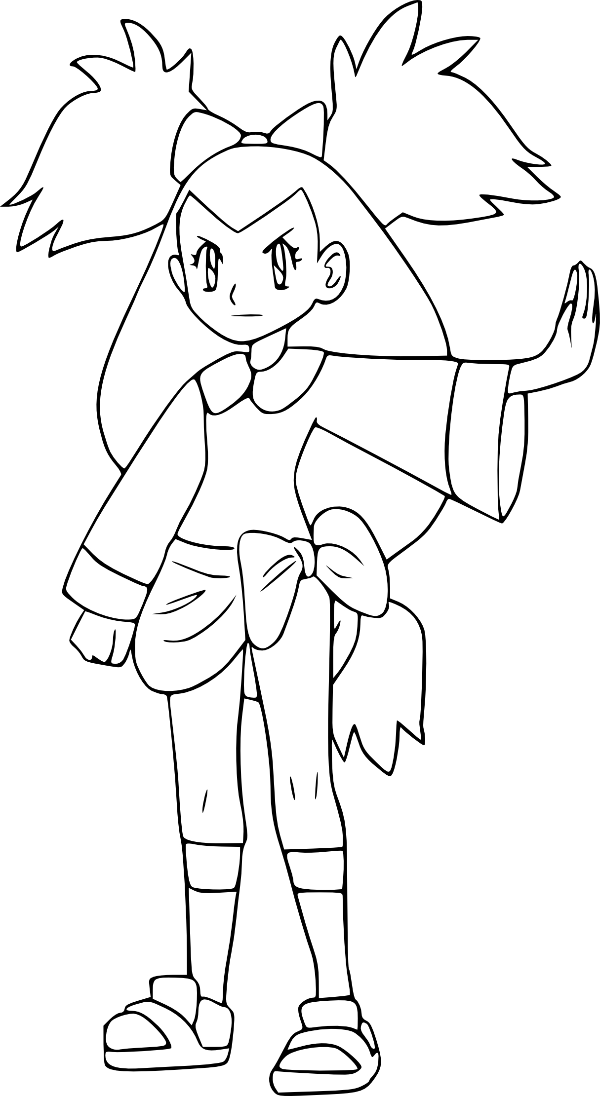 Iris Pokemon coloring page