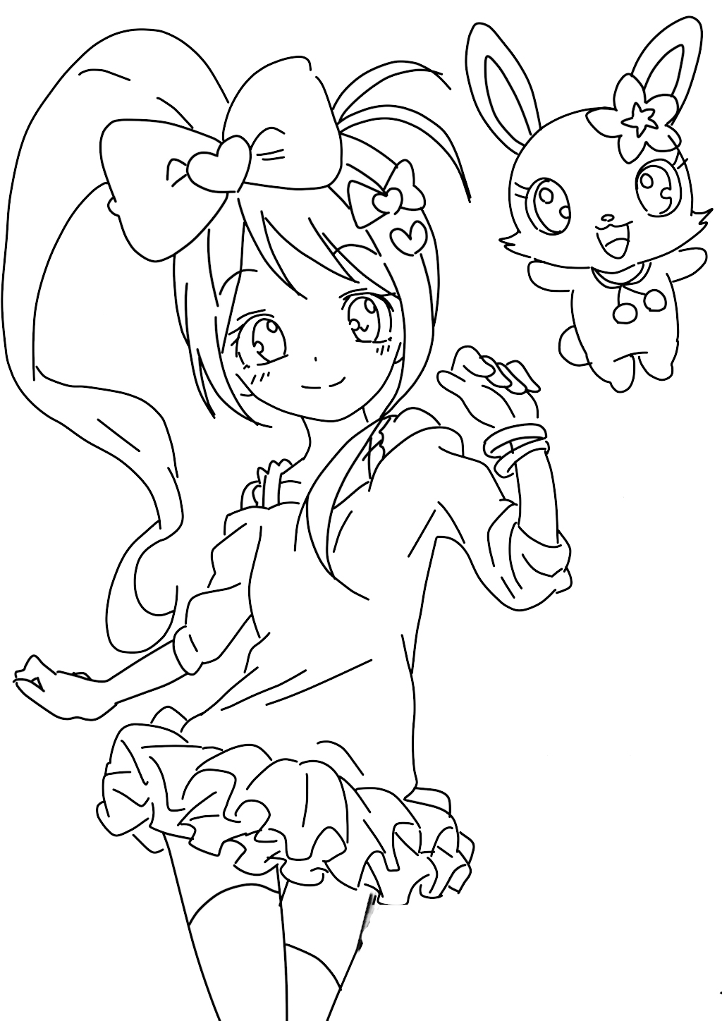 Jewelpet Kira Deco coloring page